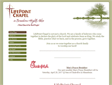 Tablet Screenshot of lifepointchapel.com